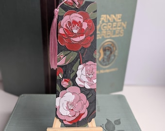 Pink Mother's Day Bookmark Textured 3D Floral Gift with Custom Quote & Box