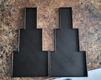 Bandejas de Movimento para Formação de Lança 30mm x 60mm (6 cavaleiros) - Pacote com 2