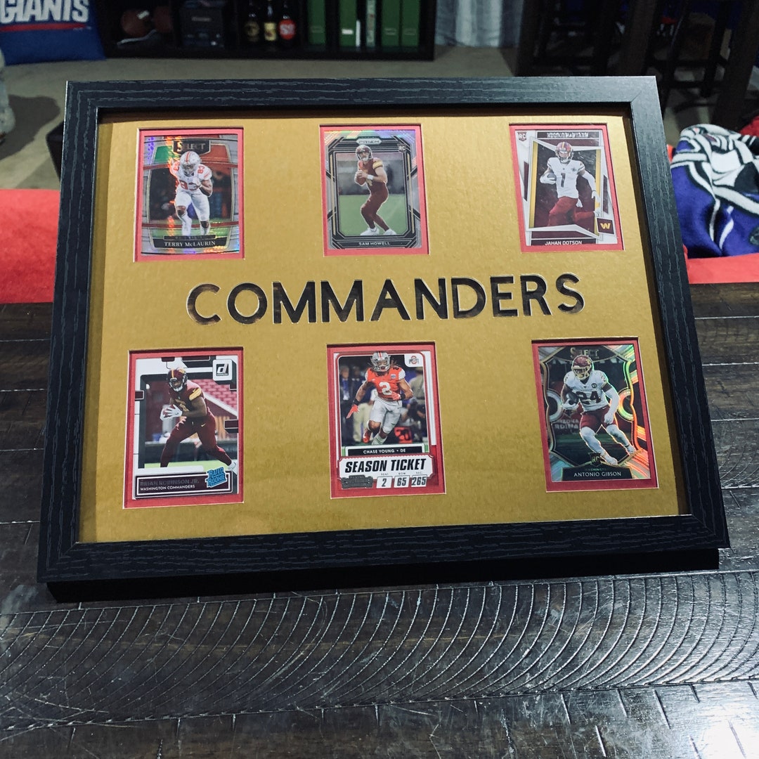 NFL Authentic Trading Card Collection, Commanders Rookie Edition - Etsy