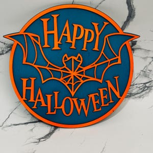 "Happy Halloween Türschild ""Spuktakel"""