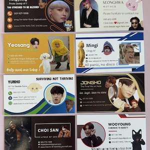 Ateez - Cartes de visite spéciales - Yaksa et Scifigoofy Colab !