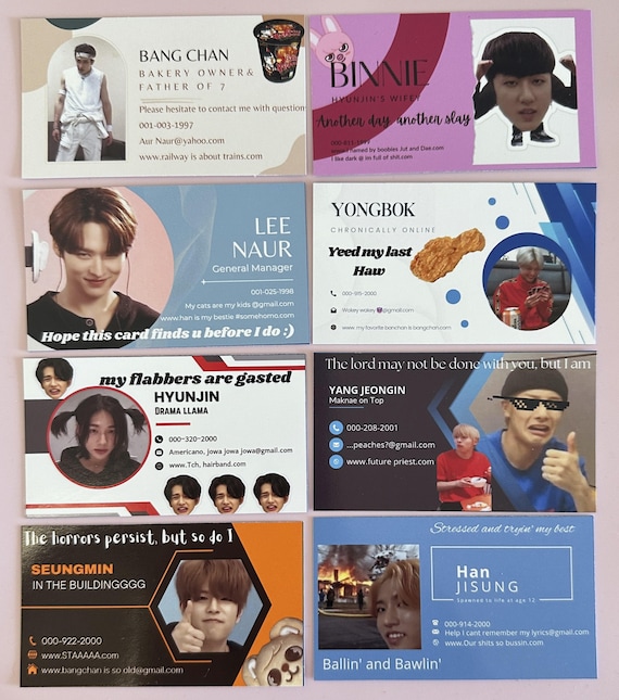 Stray Kids - Special Business Cards – Yaksa and Scifigoofy Colab!