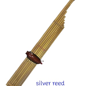 Am Key Premium Khaen Silver Reed Thai Flute Harmonica, Thai Lao Musical Instrument, Bamboo Traditional Thai Mouth Organ Musical Kan03