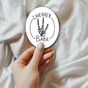 Lavender Babe Sticker , Lavender sticker , Herb Sticker , Herbalist Sticker , Herbalist Sticker , Women’s Plant Sticker , Flower Sticker