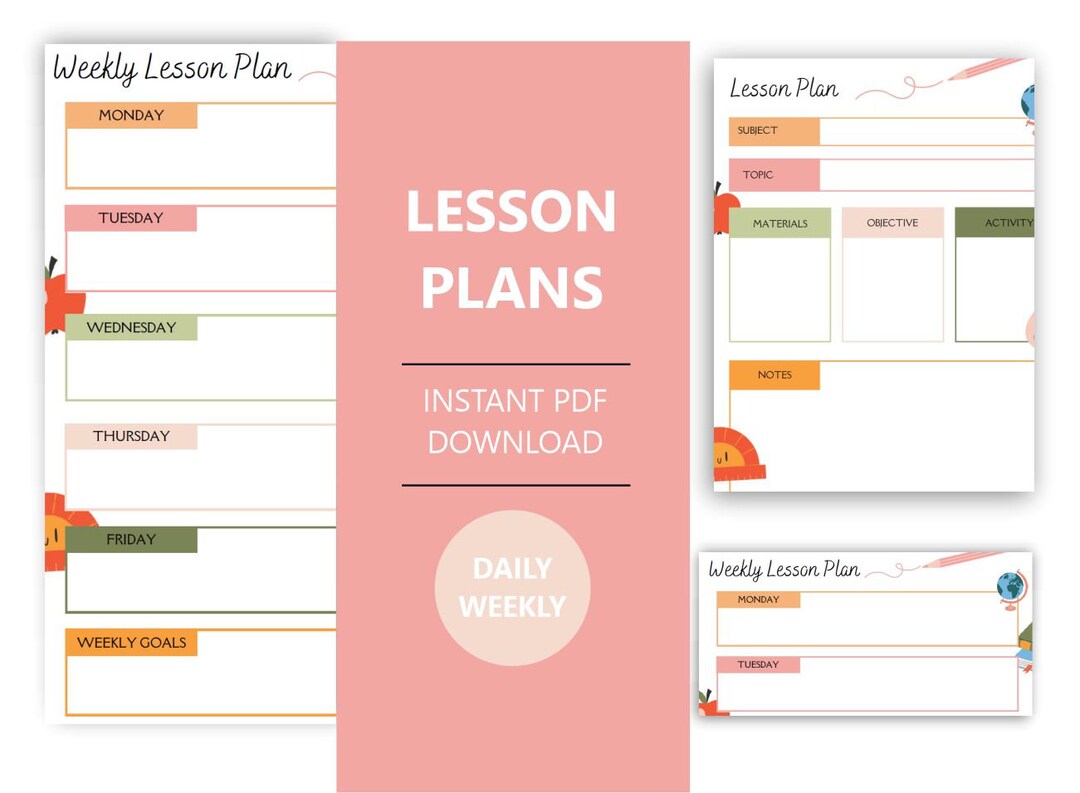 Teacher Lesson Plans - Etsy