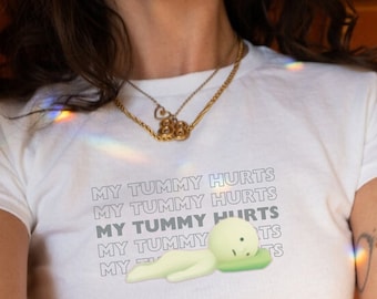 Smiski Tee, Dilly Dally, Retro Meme Shirt, 90s Shirt, Smiski Baby Tee, Smiski Gifts, Smiski T-shirt, gifts for Smiski Lover, y2k baby tee