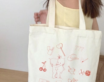 Ropa de Sonny Angel, accesorios de Sonny Angel, productos de Sonny Angel, regalos para los amantes de Sonny Angel, Cinnamon Girl, linda bolsa de mano con estética Y2k