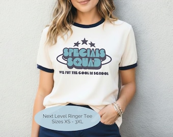 Specials Squad Retro Ringer T-Shirt: Matching Teacher Team Tee