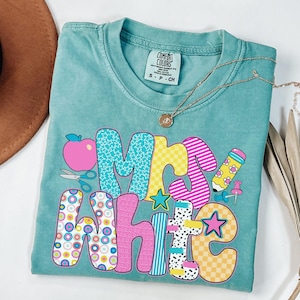 Personalized Teacher Name Shirt, Custom Teacher Gift, Back to School T-Shirt, Teacher Team Shirts, Comfort Colors Teacher TShirt, Trendy Tee