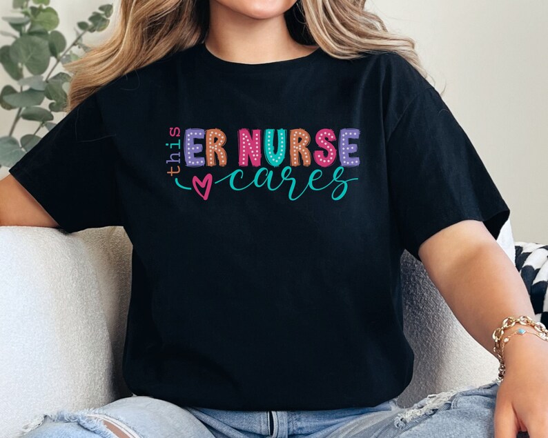 ER Dept. Nurse Shirt, Colorful Emergency Department Nurse Gift