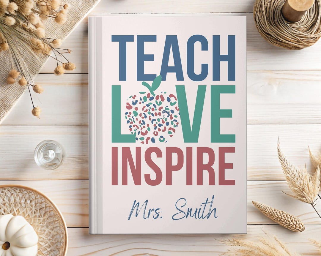 Custom Teacher Journal, Thank You Gift for Teacher, End of Year Teacher ...
