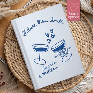Personalized Wedding Planning Journal, Future Mrs Notebook, Bride to Be Gift, Engagement Gift for Her, Custom Name Bridal Shower Keepsake
