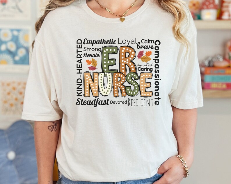 ER Nurse Shirt, Fall Emergency Department Nurse Gift, Autumn Emergency