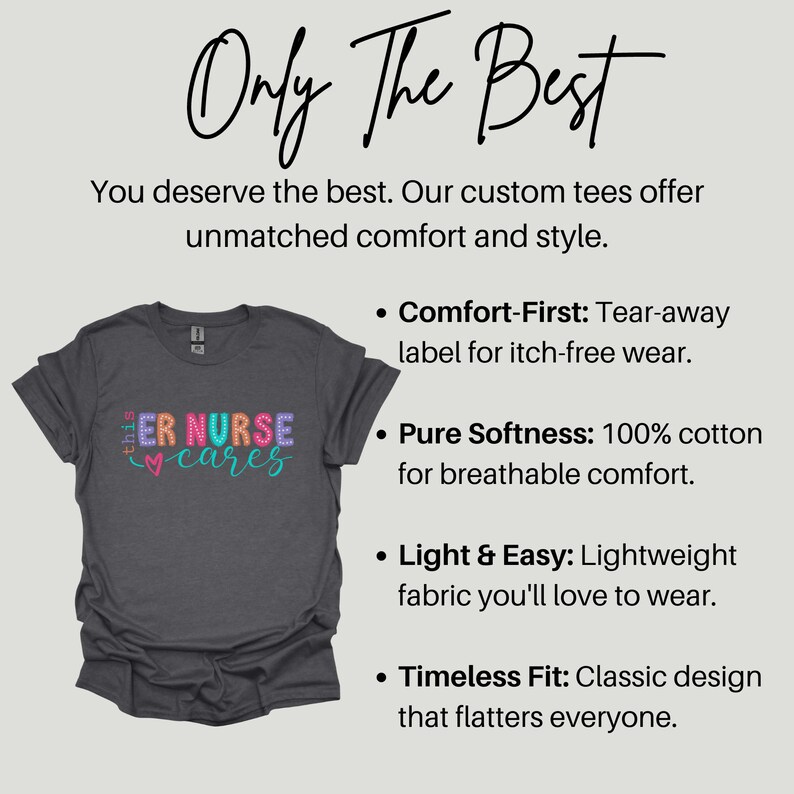 ER Dept. Nurse Shirt, Colorful Emergency Department Nurse Gift