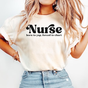 Shirt grappige verpleegkundige, Snarky T-shirt gediplomeerd verpleegkundige, sarcastische verpleegster T-shirt, grappige verpleegster meme, T-shirt comfort kleuren, waardering nieuwe verpleegkundige