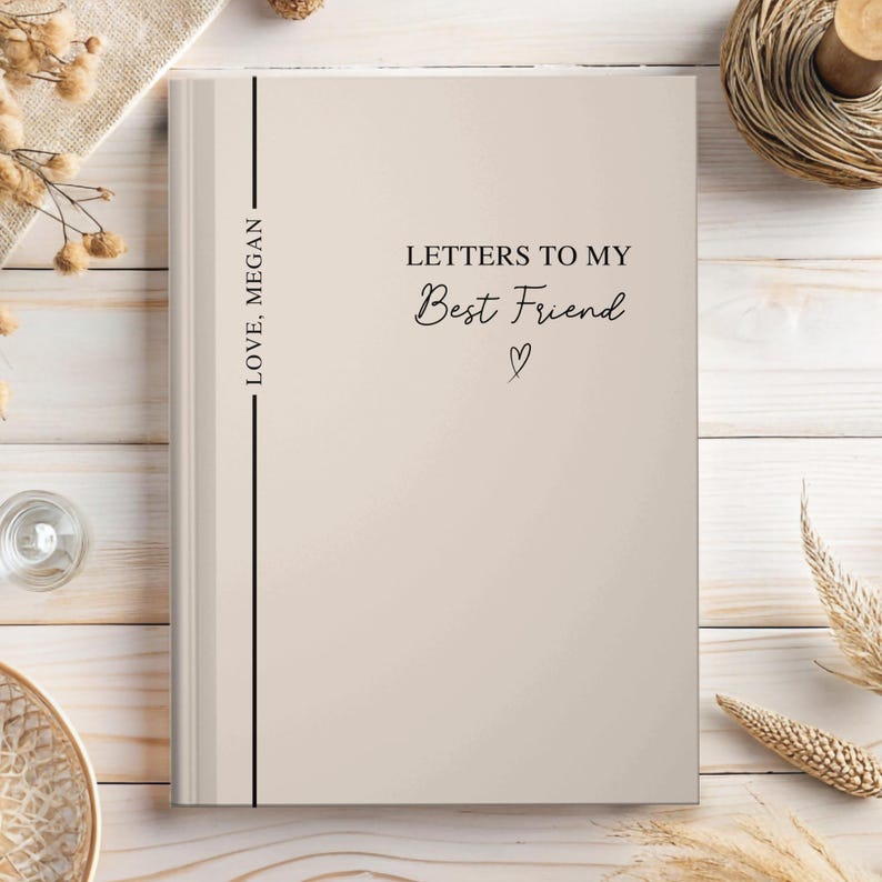 Letters to My Best Friend Notebook Custom Bestie Gift Personalized ...