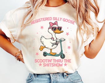 Funny Nurse Shirt, Silly Registered Goose Nurse Shirt, Comfort Colors Silly Goose Nurse T-Shirt, Funny Nursing Tee, Funny Nurse Tshirts