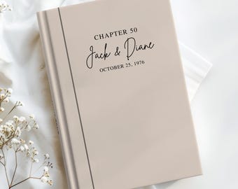 50th Wedding Anniversary Gift for Couple, Personalized Chapter 50 Journal, Golden Anniversary Gift for Parents or Grandparents