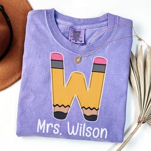 Personalized Teacher Name Shirt, Custom Teacher Gift, Back to School T-Shirt, Teacher Team Shirts, Comfort Colors Teacher TShirt, Trendy Tee