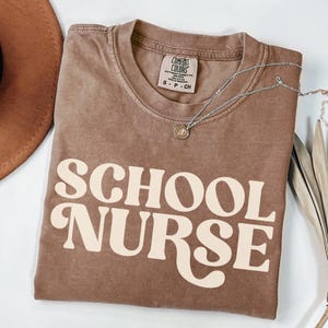 School Nurse Shirt, Retro School Nurse T-Shirt, School Nursing Tee, Elementary School Nurse Gift, Comfort Colors Tshirt, Middle School Nurse