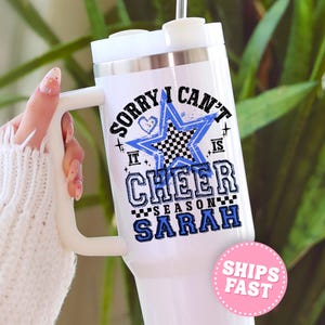 Custom Cheerleader Tumbler 40oz Cheerleader Water Bottles Cheer Team Gifts for Cheer Coaches  Personalized Cheer Tumbler Cheerleading Cup