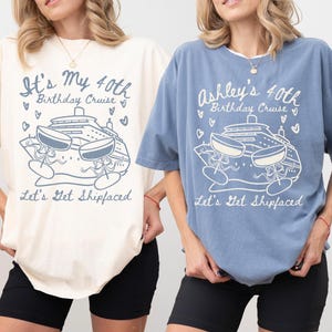 Custom Cruise Birthday Crew Shirt, Personalized Birthday Shirt, Bday Group Tee, Cruise Birthday Party Shirt, Bday Cruise 2025 Friends Cruise