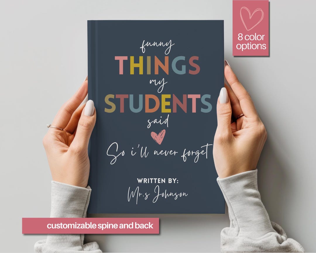 Teacher Journal, Thank You Gift for Teacher, End of Year Teacher ...