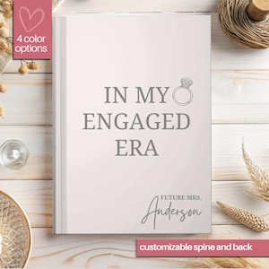 Personalized Wedding Planning Journal, Future Mrs Notebook, Bride to Be Gift, Engagement Gift for Her, Custom Name Bridal Shower Keepsake