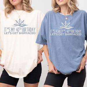 Custom Cruise Birthday Crew Shirt, Personalized Birthday Shirt, Bday Group Tee, Cruise Birthday Party Shirt, Bday Cruise 2025 Friends Cruise