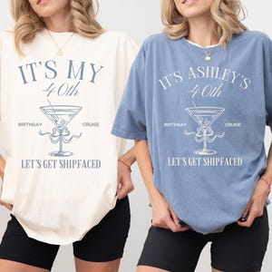 Custom Cruise Birthday Crew Shirt, Personalized Birthday Shirt, Bday Group Tee, Cruise Birthday Party Shirt, Girls Trip Cruise 2025 Friends