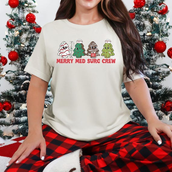 Surgical Nurse Crew Christmas Tree Medical Surg Nursing T-Shirt Surgical Nurse Crew Christmas Tree Medical Surg Nursing T-Shirt