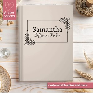 Personalized Difference Maker Journal Coworker Birthday Gift Custom Difference Maker Notebook Mentor Appreciation Gifts Leader Bulk Employee