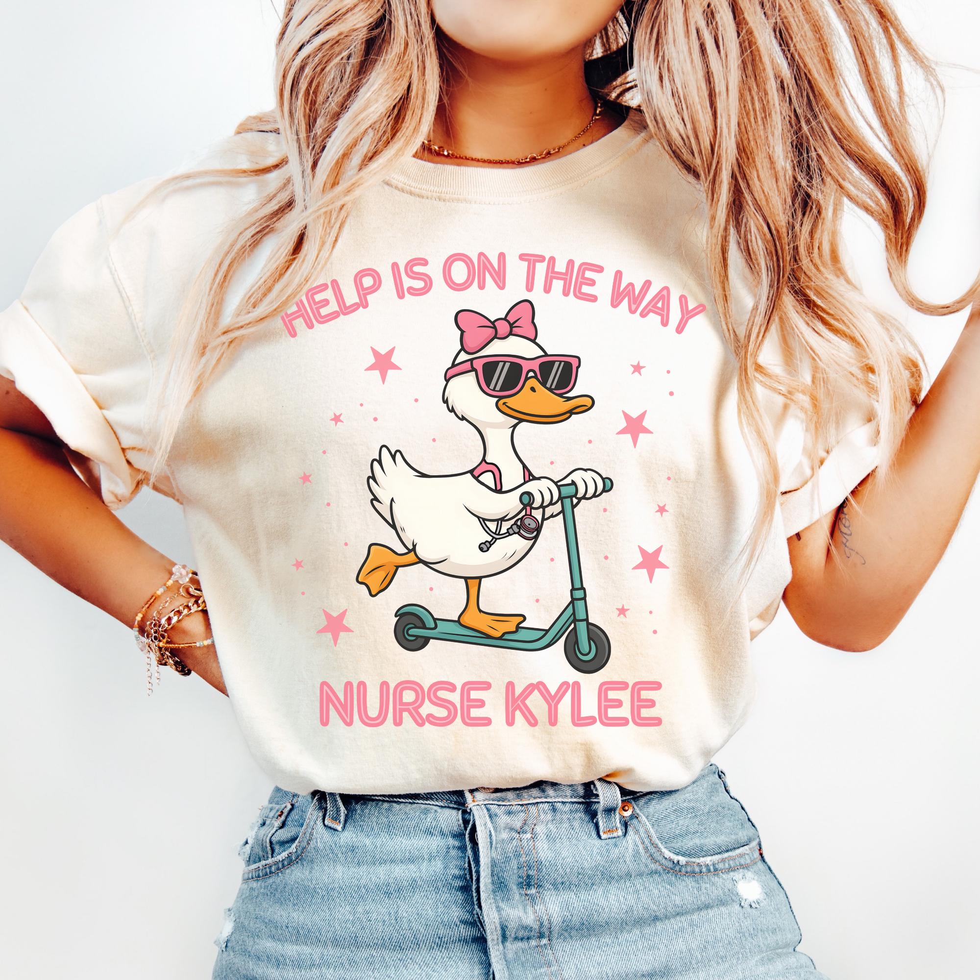 Custom School Nurse Shirt, Silly Goose School Nurse T-Shirt, School Nursing Tee, Elementary School Nurse Gift for School Nurse Gifts