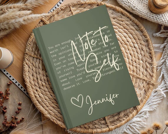 Custom Name Journal, Anxiety Journal Gift, Personalized Positive Affirmations Notebook, Self-Love Journal, Silly Mental Health Gifted