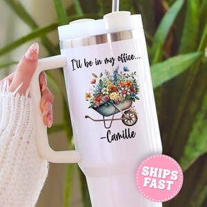 Personalized Plant Lover Tumbler, Just One More Plant Lady Tumbler Custom Name Gift for Plant Lover 40oz Tumbler Plant Lover Birthday Gift