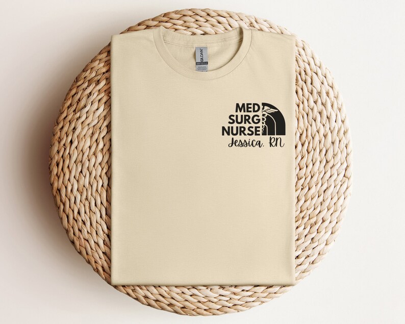 Personalized Med Surg Nurse Shirt, Custom Name Medical Surgical Nurse