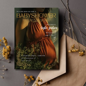 Baby Shower Magazine Invitation