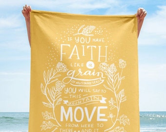 Bible Verse Christian Beach Towel