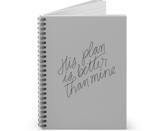 Christian Prayer Journal: His Plan Spiral Notebook
