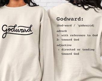 Bible Verse Christian Sweatshirt, Religious Faith Based Crewneck Sweater, Godward Christian Merch Gift