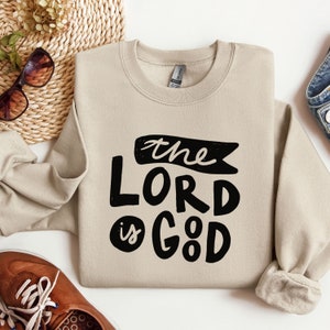 Christliches Rundhals-Sweatshirt, der Herr ist gut Christian Pullover, Bibel Vers Christian Merch Geschenke