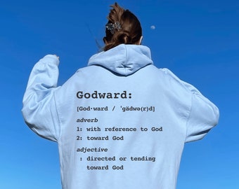 Godward Christian Hoodie: Bible Verse Oversized Streetwear