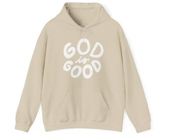 God is Good Christian Hoodie, Bible Verse Religious Sweatshirt For Her, Christian Merch Hoodie Holiday Gifts, Faith Apparel