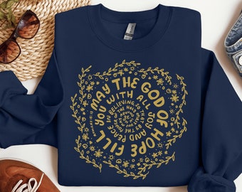 Bible Verse Christian Sweatshirt, Religious Faith Based Crewneck Sweater, Christian Merch Gift