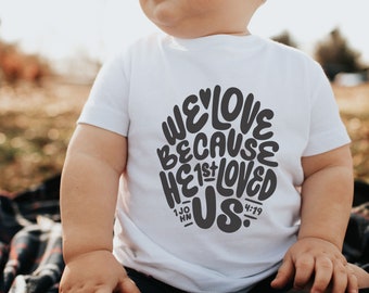 Toddler Bible Verse Christian T-Shirt, Christian Gifts, Religious Gifts, Faith T-Shirt, Love, Christian Merch Apparel