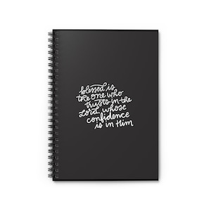 Blessed Christian Prayer Journal Spiral Notebook, Ruled Line, Religious Bible Quotes Journal for Christian Gift