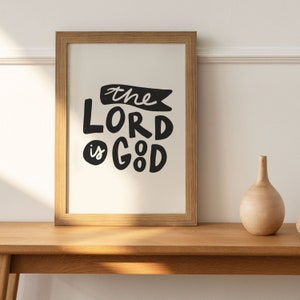 Lord is Good Bible Verse Christian Wall Art, Modern Christian Art, Spiritual Wall Art, Scripture Christian Art, Religious Art Gifts