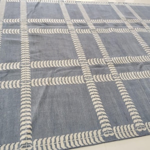 Grey Oushak Wool Rug, Hand Knotted, Modern Farmhouse Style