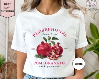 Persephone's Pomegranates Shirt, Persephone Greek Mythology Shirt, Bookish Shirt, Dark Academia Shirt, Greek Mythology Shirt