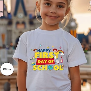Toy Story First Day Of School Shirt, Disney Pixar Teacher Tee, Back To School Shirt, Happy First Day Teacher Gift, Classroom Tee